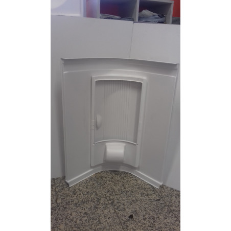 Colonna ad angolo per bagno dx-sx bianca 430x430h800