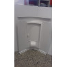 Corner column for bathroom left white 430x430h800