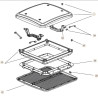 BG180425 Crema RAL9001 Cornice Interna Mini-Heki Plus Dometic