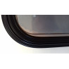 From 100 to 162.5 cm Sliding window with black aluminum frame, complete