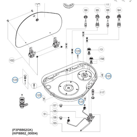 Kit Fissaggio Superiore Piano Cottura Dometic - 105310472