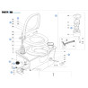 Meccanismo di risciaquo per C2/C3/C4 THETFORD 2029162WEISS