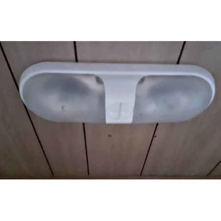 PLAFONNIER 70BIS LED 12V 300Lm WW 2XLV9 + INT. BLANCHE
