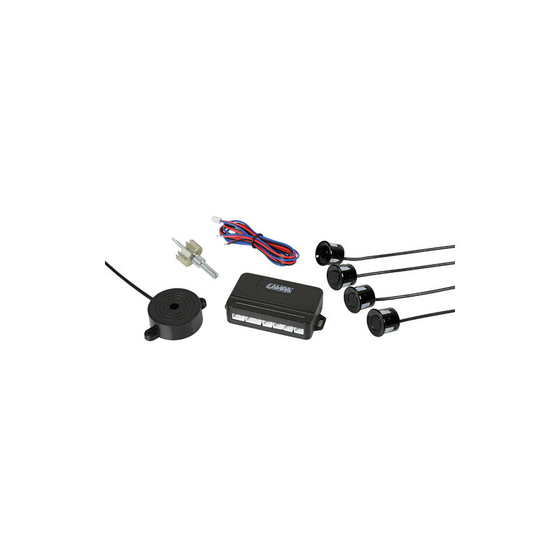 Kit of 4 front parking sensors - 12V - 4 metres