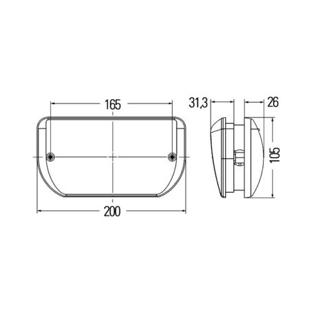 Lampe d'entrée Hella P21W 12V - 2XT 007 945-027