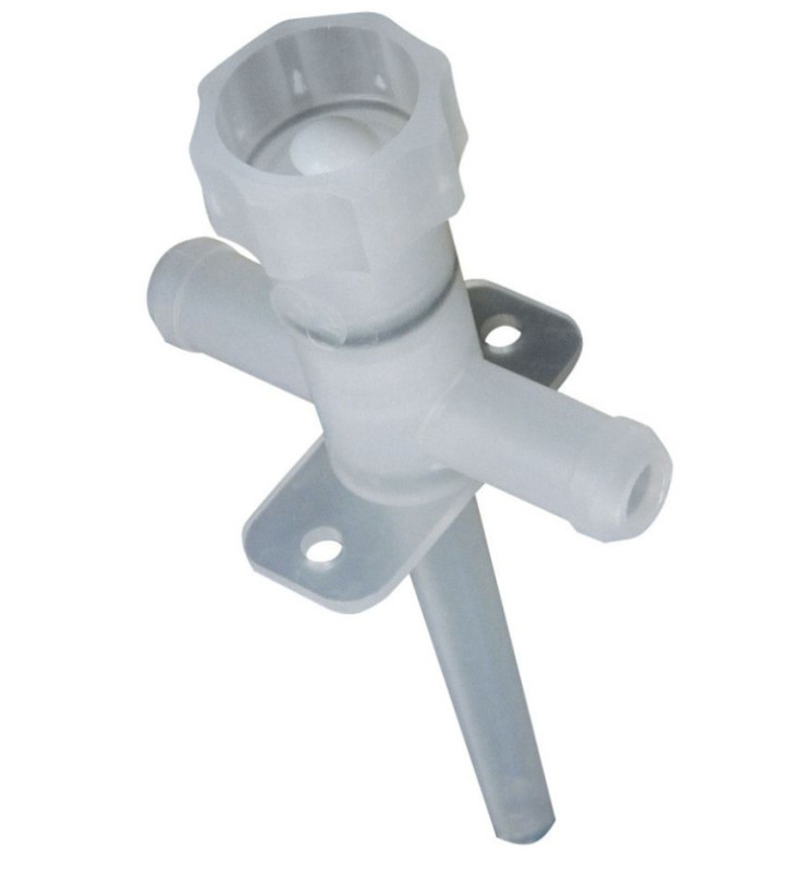 EXHAUST VALVE WITH DOUBLE CONNECTION FOR TT