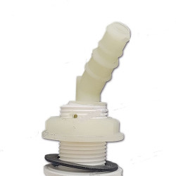 Grifo LILIE ABS con microinterruptor blanco, conexiones PG, orificio de 20 mm