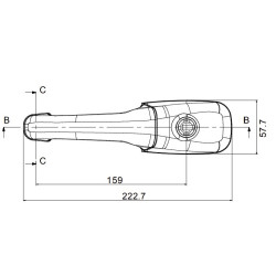 Serratura Zadi Roulotte bianca completa G18A184