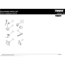 Ersatz-Endkappen 1500601378 THULE Stufenprofil