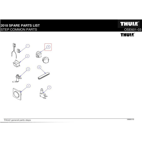 Embouts de rechange 1500601378 Profil de marche THULE