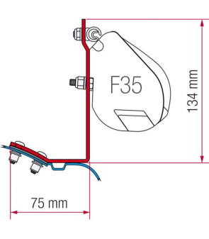 Kit Montaggio Verande Fiamma Mercedes Vito, Vito Marco Polo ante 2004