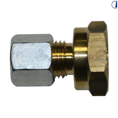 Raccordo Bicono P 91 Ø 8 mm a 20x1,5 per regolatore gas