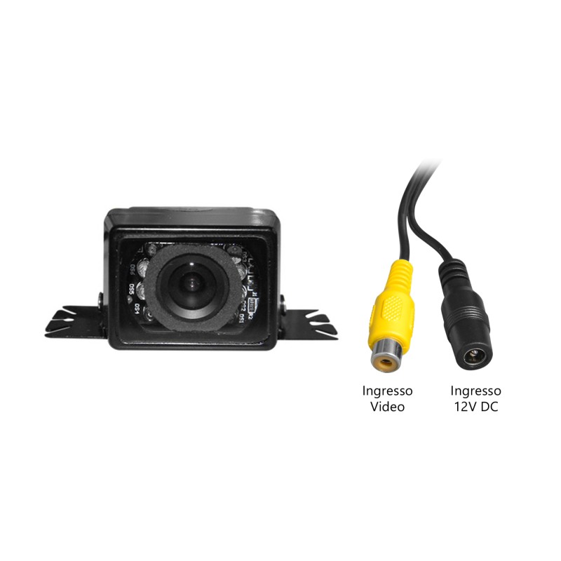 Color CMOS rear view camera with night vision