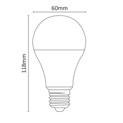 Classic LED bulb 9-30V 10W 890lm 4000K E27