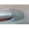 400 mm entrance handle in gray aluminum