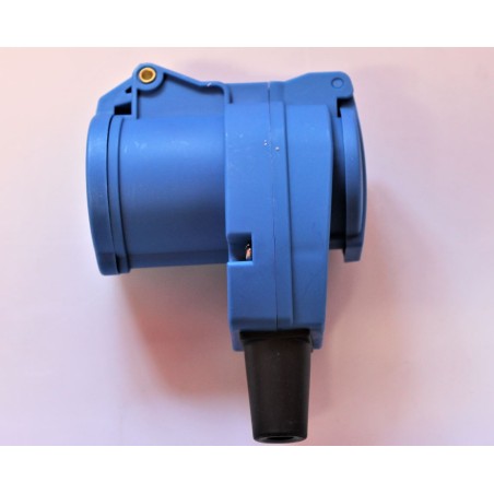 Spina mobile passante ad angolo Presa CEE 17 -Presa Schuko 16 A