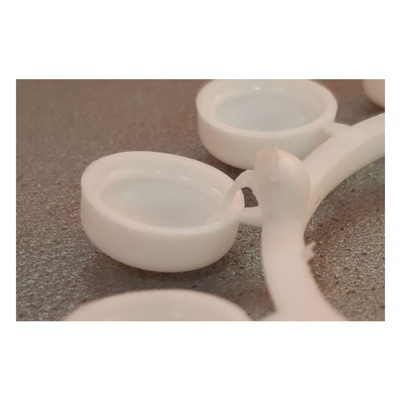 Cache-vis blanc pour Vis 3.5 mm