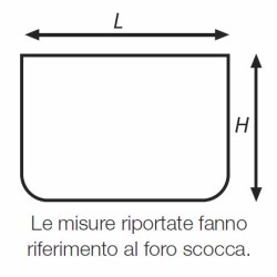 Compass window NRF ITALIA series up to 699 mm