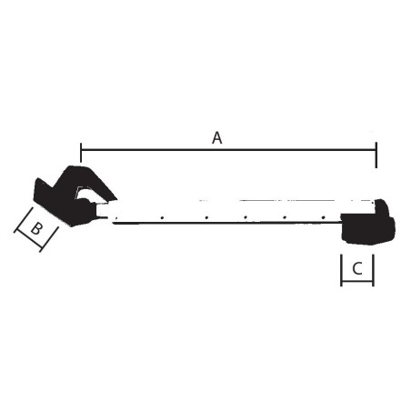 NRF COPPIA BRACCETTI CLICE CLAC 3/6 SCATTI CON MANIGLIE CHIUSURA