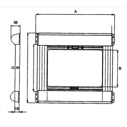 Mosquitera Blackout con marco NRF hasta 1000 mm