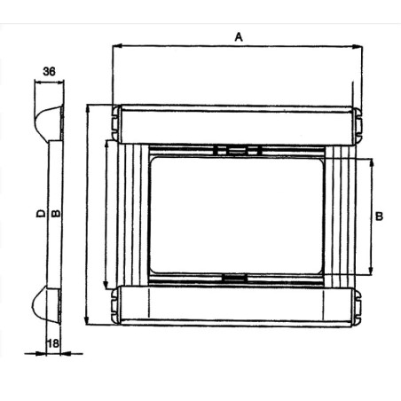 Blackout flyscreen with NRF frame up to 1000 mm