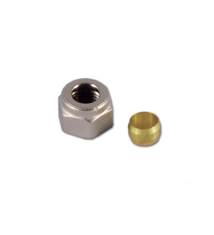 Nut with brass ogive for copper pipe Ø 10 mm