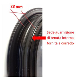 Fino a 100 cm Finestra scorrevole telaio alluminio nero completa