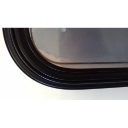 Up to 100 cm Full black aluminum frame sliding window