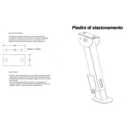 Pair of parking feet 35/48 cm