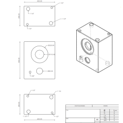 Tanque 50 lt 48 * 40 * 26 cm