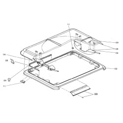 Coppia di maniglie per Heki 1 - Dometic 540E04