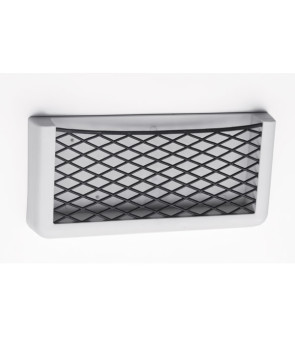 Storage pocket 270x115x32 mm white with rubber net