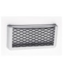 Storage pocket 270x115x32 mm white with rubber net