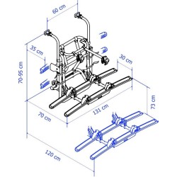 Thule LIFT V16 bike carrier - rear wall electric