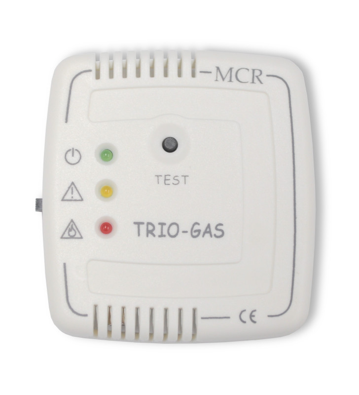 MCR TRIO-GAS detector 2 probes 12V white