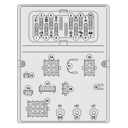 DS300-ST CBE QUADRO DISTRIBUZIONE UTENZE 12V CON FUSIBILI - 209000