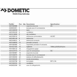 Dometic Tropicool TCX14 thermoel fridge -27 ° C 12 / 24vdc, 230vac, 14 lt