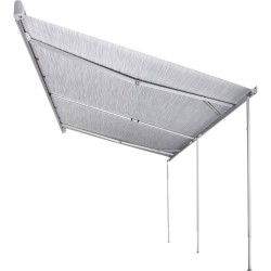 Thule Omnistor 5200 Wandmarkise eloxiert 2,60 Meter mit Mystic Grey Canvas