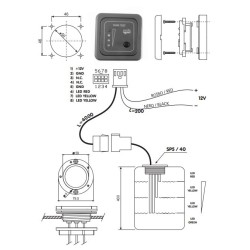 CBE MTTR graues LED-Testpanel-Kit x Grauwassertank 1 Tank 270573