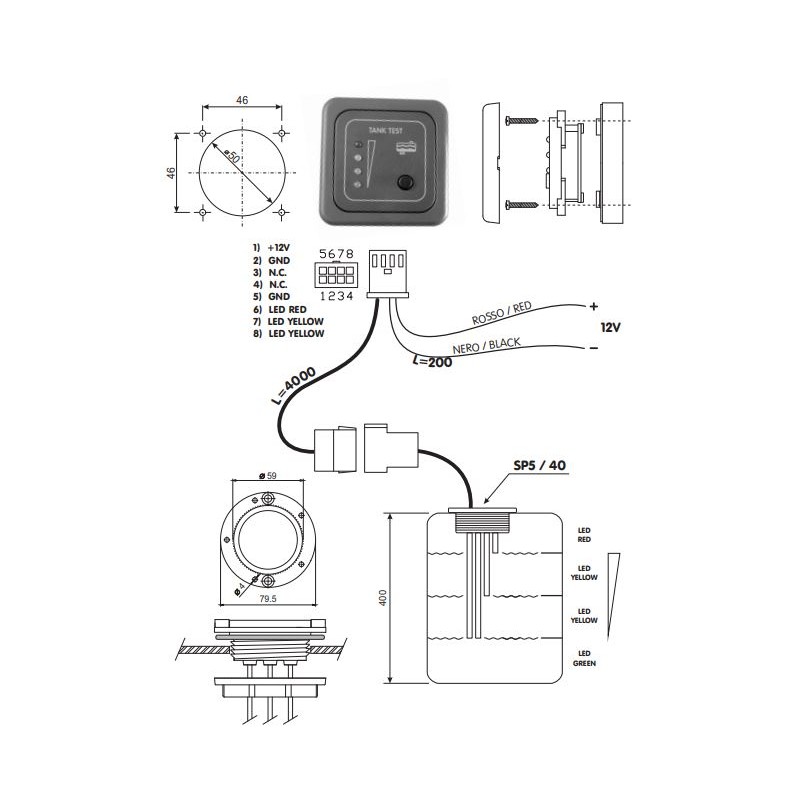 CBE MTTR Gray LED test panel kit x gray water...