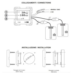 CBE PT622 Gray water level test panel 2 tanks 204662