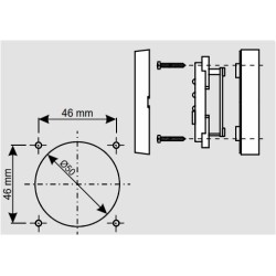 CBE MTT 270572 – Graues LED-Testpanel für Frischwassertank der Stufe 1