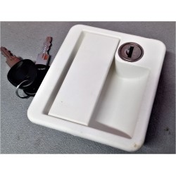 1070 complete white tailgate lock FAP 10x8x4 cm with NS key