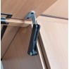 Compass arm for doors with adjustable spring