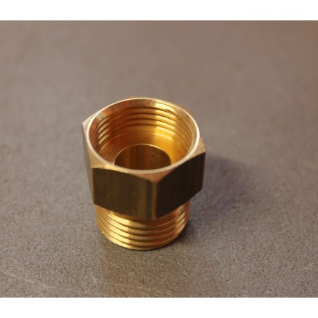 Adattatore M Italia - F regolatore gas - filettato ottone