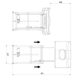 REPOSE-PIEDS ÉLECTRIQUE RELAX WIFI POUR SIÈGE CTA CAB - DUCATO X250-290