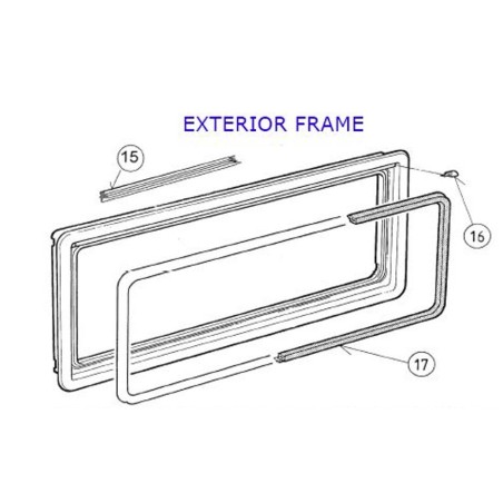 5 metros Junta de ventana SEITZ S3-S4-S5-S6.4/S6.5 - BG1079 - 4460000728