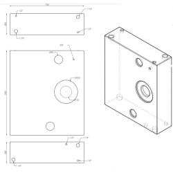 Réservoir 112 litres 70 * 80 * 20 cm