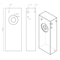 Tank 84 l 38 * 100 * 22 cm