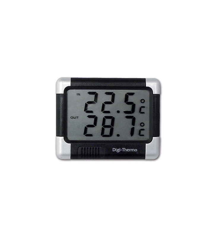 Digital indoor and outdoor thermometer with ice alarm